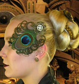 Steampunk Peacock Feather Fascinator