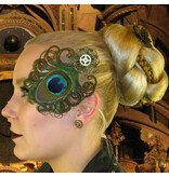 Steampunk Peacock Feather Fascinator