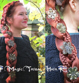 Bronze Hair Flowers, 1, 2, 3, 4, 5 or 6 pieces