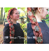 Bronze Hair Flowers, 1, 2, 3, 4, 5 or 6 pieces
