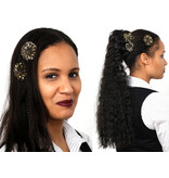 Bronze Hair Flowers, 1, 2, 3, 4, 5 or 6 pieces