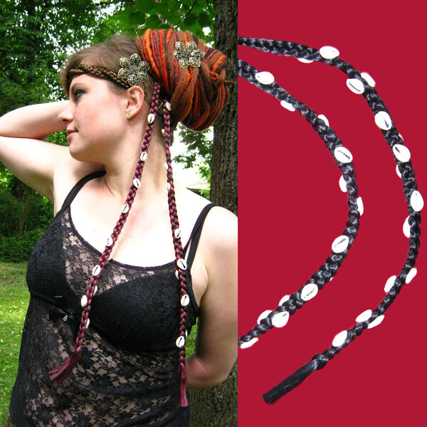 Tribal "Cowry Dream" Hair Piece