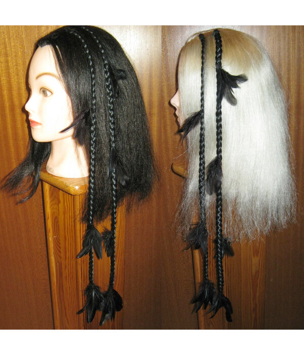 Raven Goth Feather Extensions