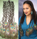 Hairpiece with Peacock Feathers