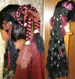 Gipsy Magician Hair Falls M feathers & cowries