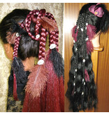 Gipsy Magician Hair Falls M feathers & cowries