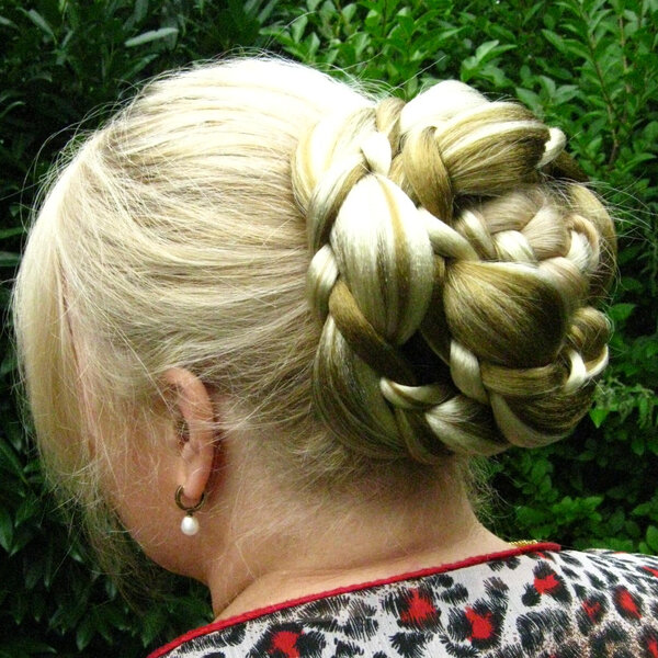 Braided Chignon Elf Topknot, big