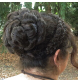 Natural Messy Chignon braided L