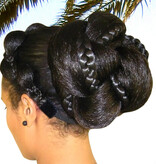 Supersize Fantasy Afro Bun, twisted