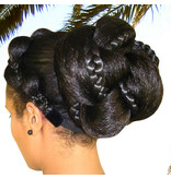 Supersize Fantasy Afro Bun, twisted