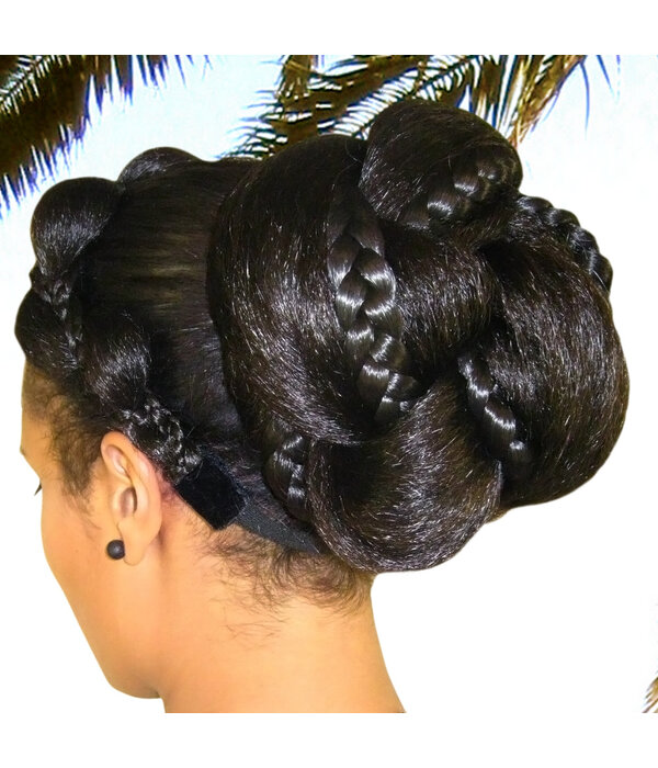 Supersize Fantasy Afro Bun, twisted