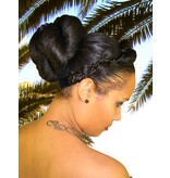 Supersize Fantasy Afro Bun, twisted