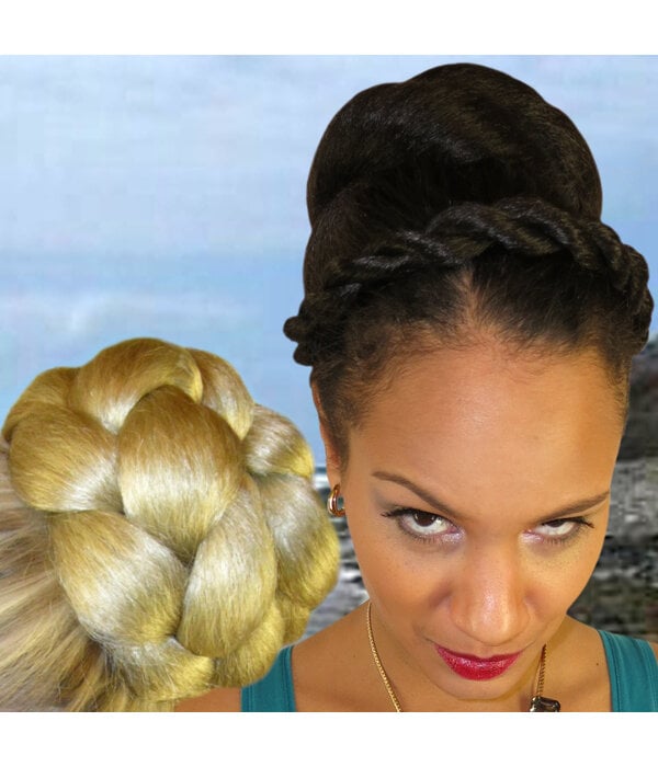 How To • Twisted Bun On Natural Hair - YouTube