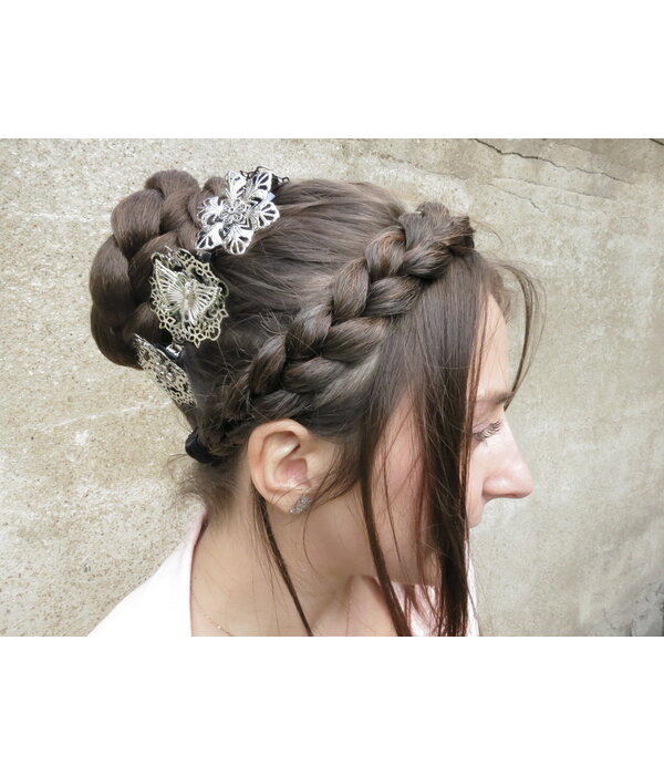 Rose Bun S & Small Braided Chignon