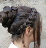 Rose Bun S & Small Braided Chignon