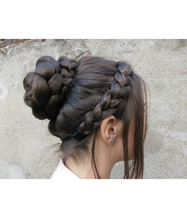 Rose Bun S & Small Braided Chignon