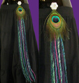 Purple Paradise belly dance hip & hair tassel