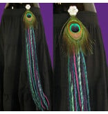 Purple Paradise belly dance hip & hair tassel