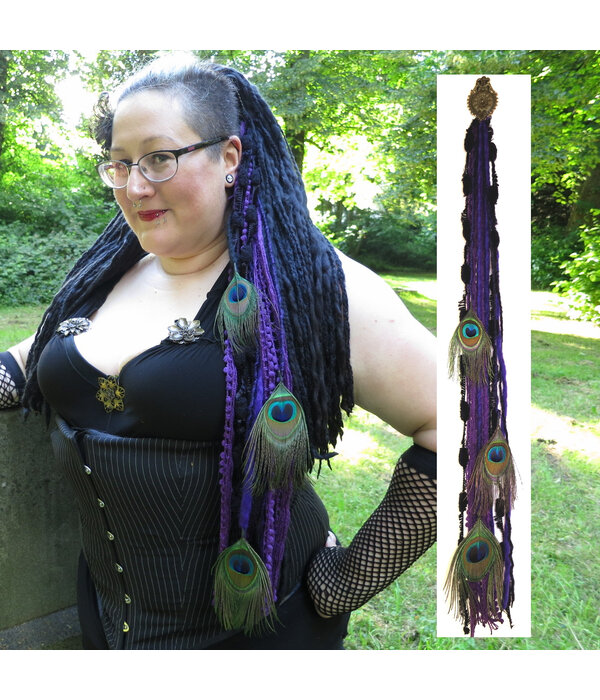 Purple Dream (Peacock) hip tassel