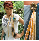 Gipsy Gold (Peacock) belt & hair accessory