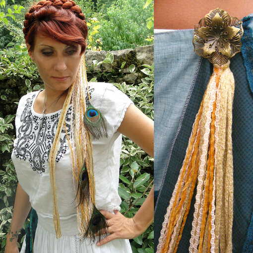 Gipsy Gold (Peacock) hair accessory