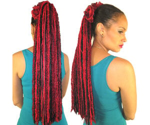Red Crochet Hair, Red Passion Hair