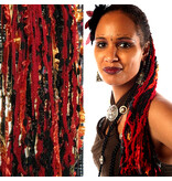 Fire Tribal Fusion Haarteil aus Bändern