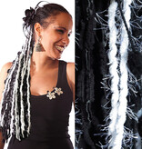 Morticia Gothic yarn hair fall