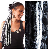 Morticia Gothic yarn hair fall