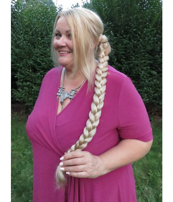 Braid Wonder S henna red 55 cm/ 22 IN for straight and wavy hair