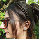 Double Braid Headband, twisted & extra thin, browns