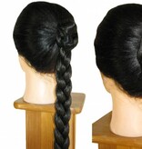 Braids 2x S, crimped hair, ashy dark blonde color