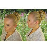 (Twist) Braid M, crimped hair, light copper