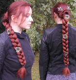 (Twist) Braid M, crimped hair, light copper