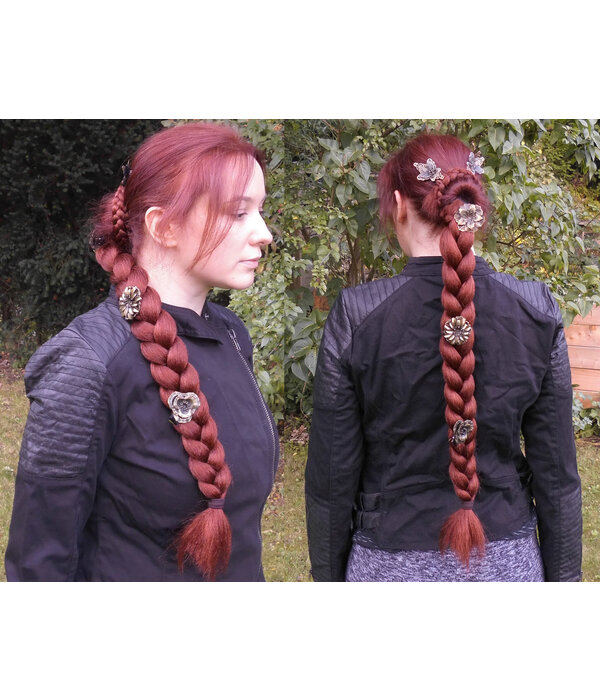 (Twist) Braid M, crimped hair, light copper