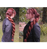 (Twist) Braid M, crimped hair, light copper