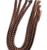 Clip-In Braids, straight, dark copper blend