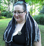 Black & Grey Goth Dread Falls