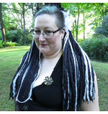 Black & Grey Goth Dread Falls