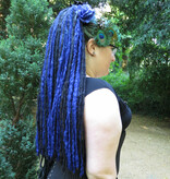 Midnight Blue Goth Dreadlocks Hair Piece