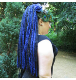 Midnight Blue Goth Dreadlocks Hair Piece