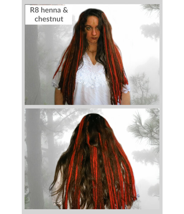 Clip-in Dread Falls RED HENNA COPPER