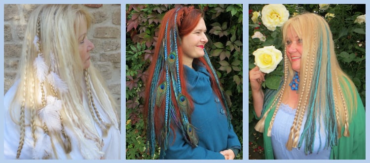 Combine these dread falls with other clip-in extensions for your perfect costume hair!