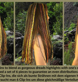 LAST! Steampunk Clip-in Dreads, 7 Clips