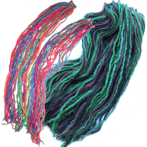 LETZTE! Regenbogen oder Purple Peacock Dreads