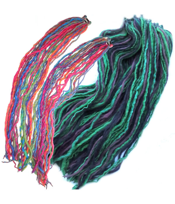 LETZTE! Regenbogen oder Purple Peacock Dreads