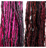 LAST Clip-In Dreads pink black or shades of purple