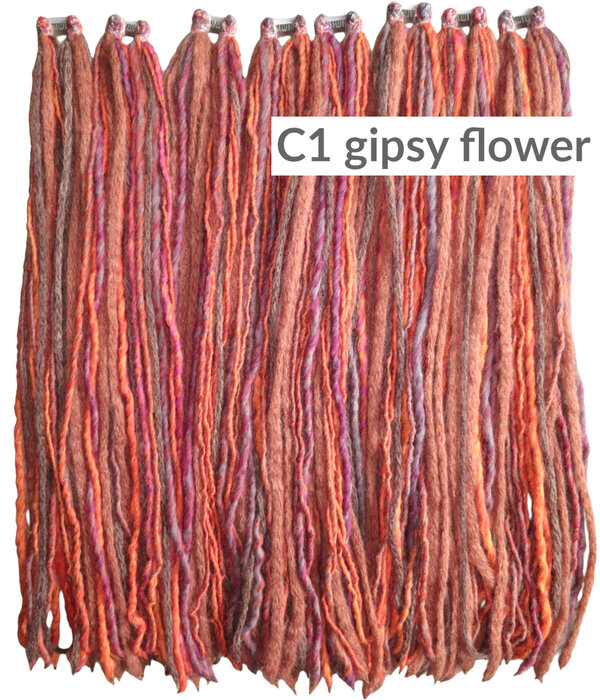 Clip-in Dread Falls RED HENNA COPPER