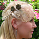Heller Pfauenfeder Haarclip