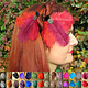 Ostrich Feather Hair Clip Flora